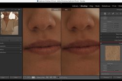 a screen shot of a woman's lips.