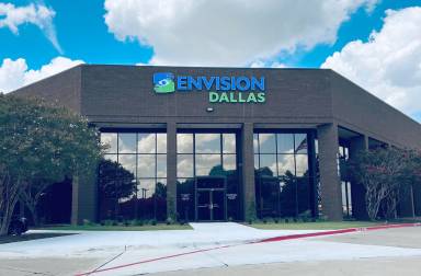 Front entrance of Envision Dallas in Dallas Texas.